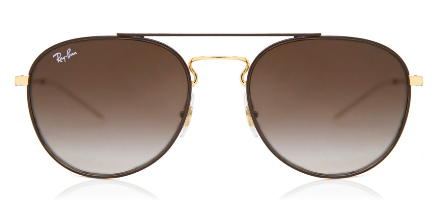 Ray-Ban RB3589 905513 Aviator Gold/Brown Sunglasses | SmartBuyGlasses India