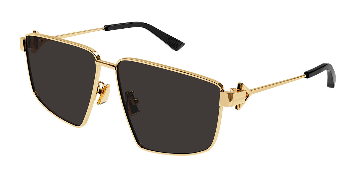 NEW BOTTEGA VENETA BV1223S 001 AVIATOR BLACK WOMEN SUNGLASSES BOTTEGA VENETA Superette | SLEEK METAL CLASSICS | Add a chic touch to your  main image 2