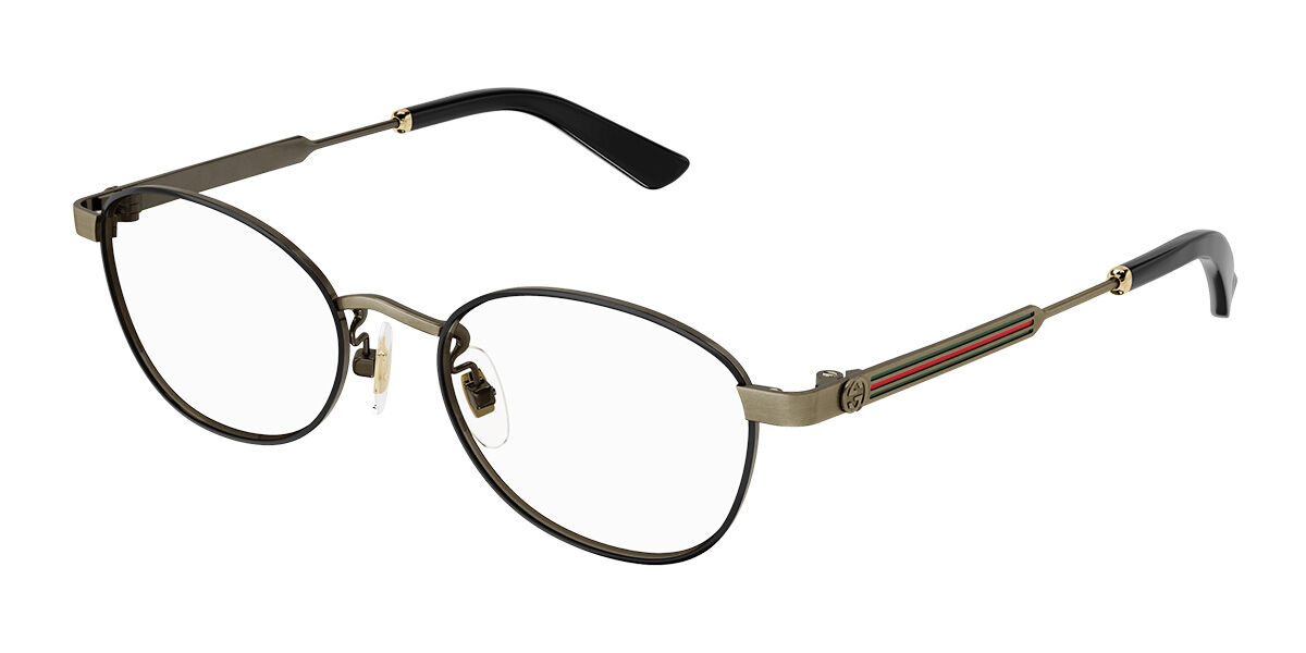 Gucci GG0591OJ Asian Fit 005 Oval Gold Frame Eyeglasses 