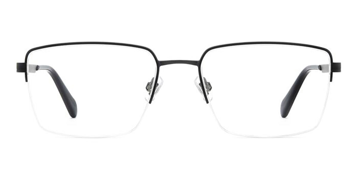 Fossil FOS 7208/G Asian Fit TI7 Rectangle Black Frame Eyeglasses ...