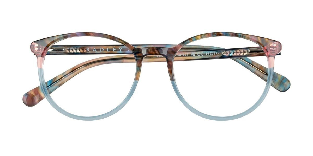 Radley RDO 6043 117 Oval Multicolor Pink/Brown/Blue Frame Eyeglasses ...